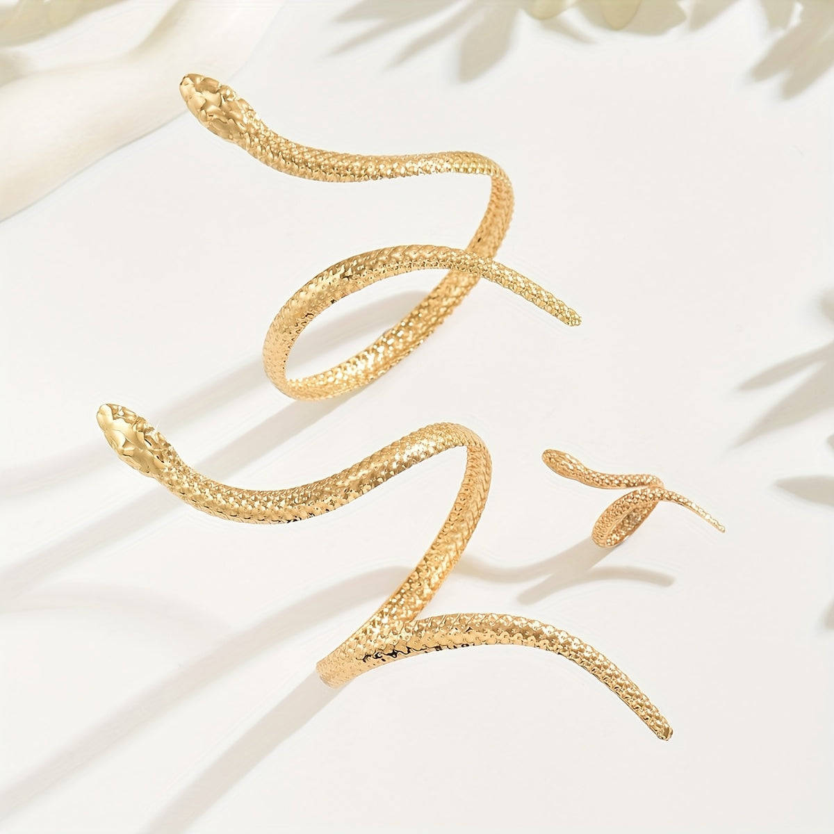 3er-Set Goldener Schlangenförmiger Schmuck - Kelche24