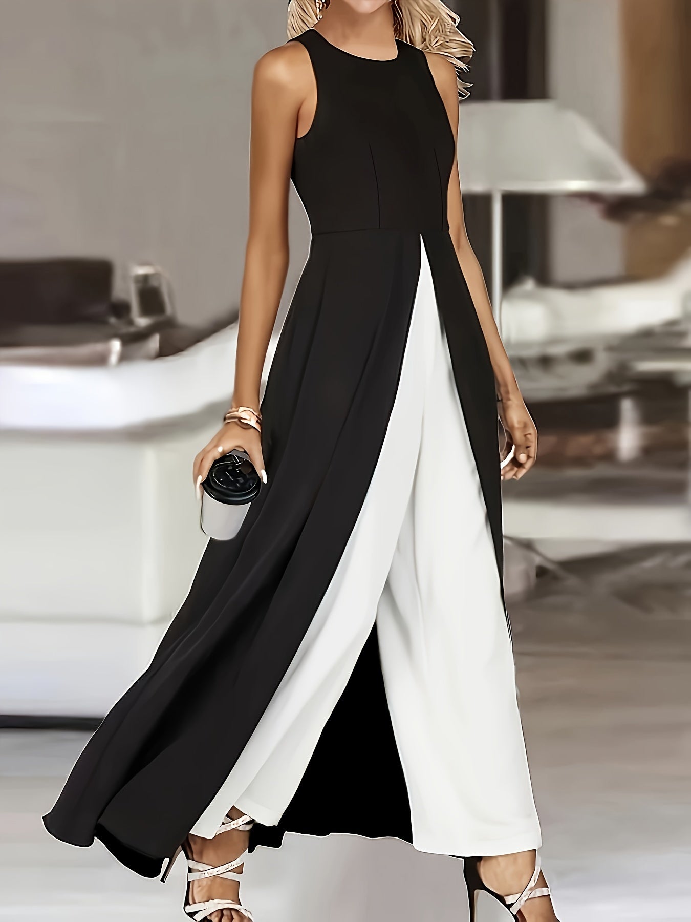 Jumpsuit für Damen Elegant Ärmellos - Kelche24