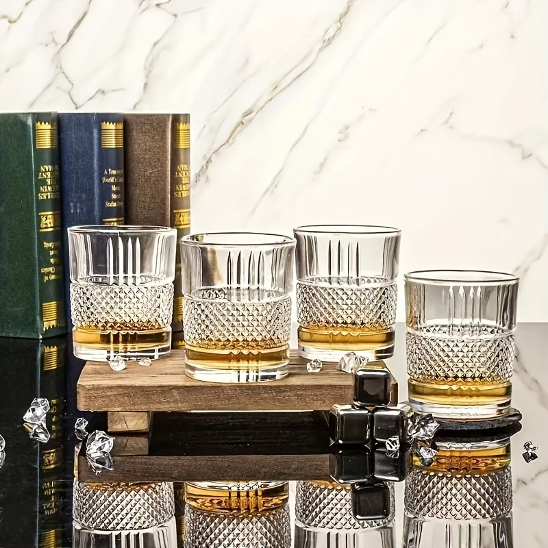 6 Stück doppelwandige Old-Fashioned-Gläser - spülmaschinenfest, geeignet für Whiskey, Bourbon, Cocktails, Brandy, Wodka, Kaffee und andere Getränke - Kelche24