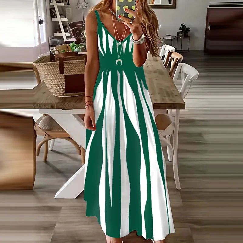 Damen Zebra Kleid - Kelche24