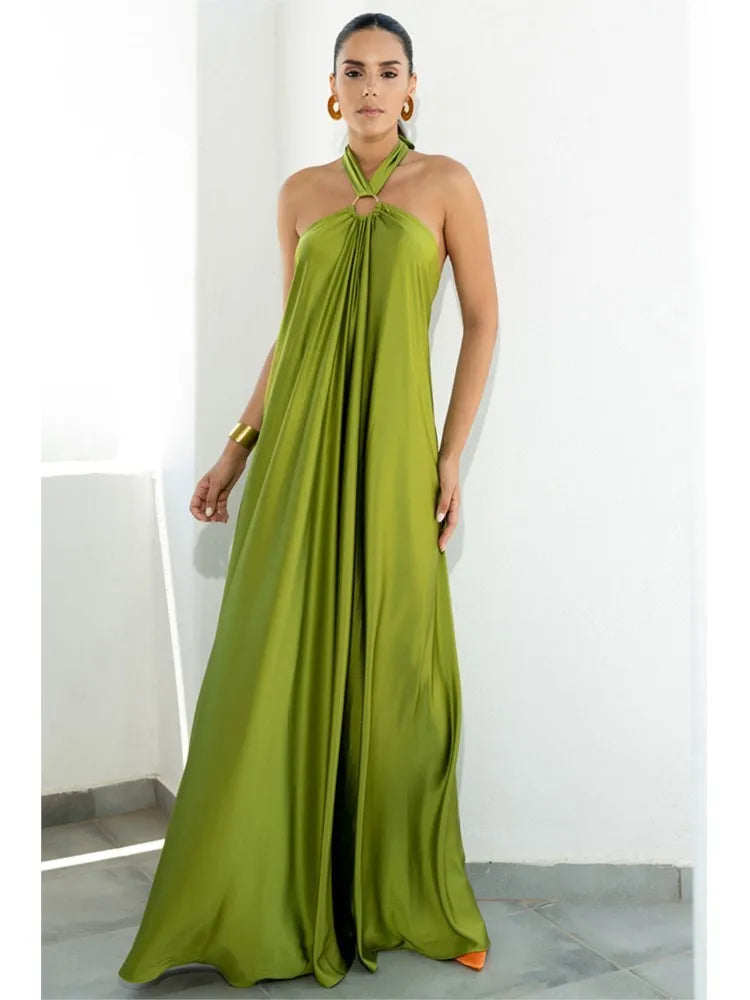 Damen Maxikleid A-linie - Kelche24