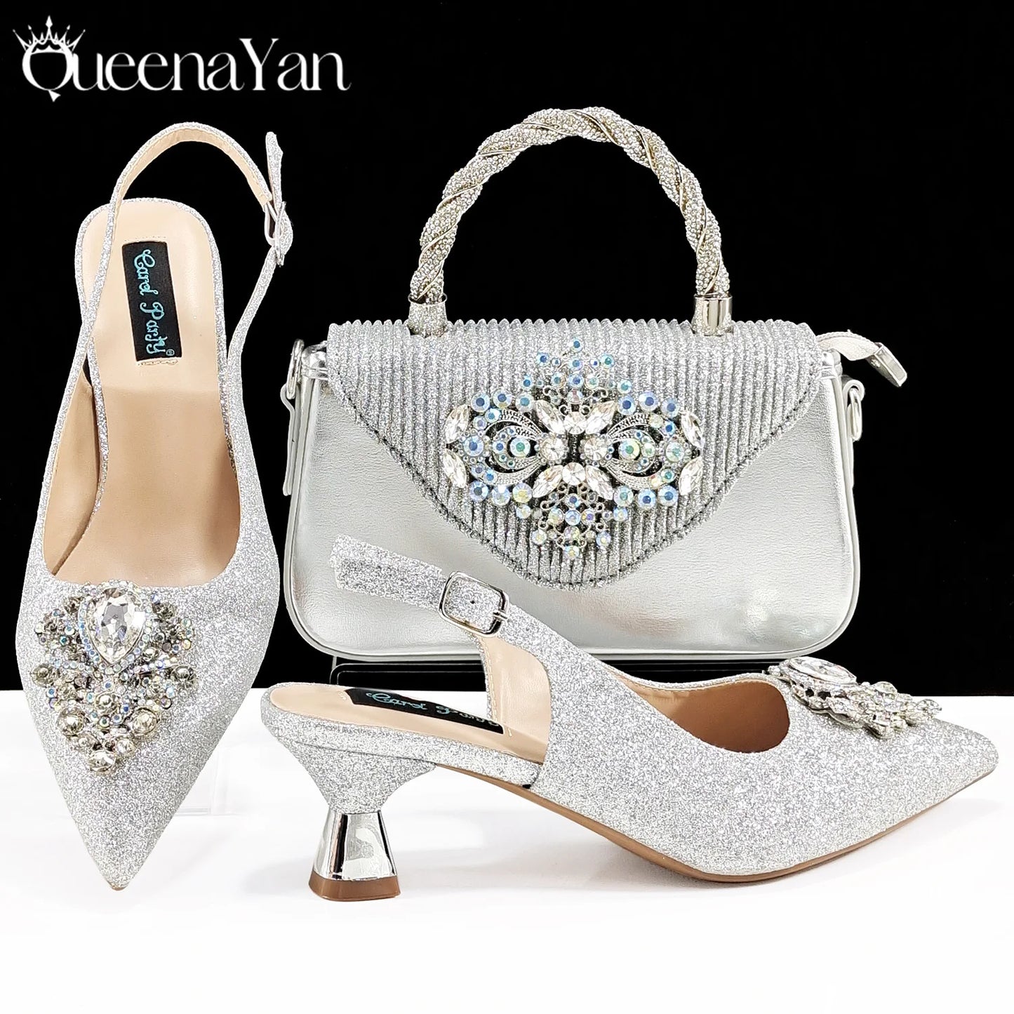 Hochzeitsset Tasche und Schuhe - Kelche24