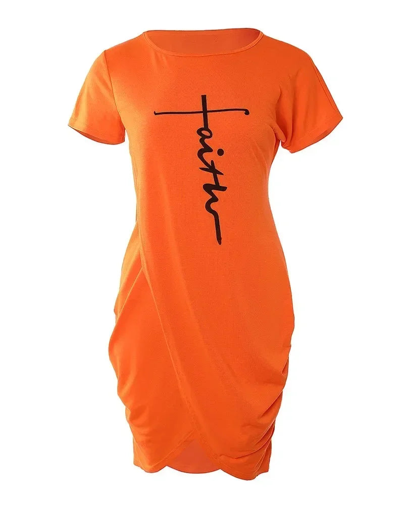 Damen Kurzarm Minikleid mit verschiedene - Kelche24