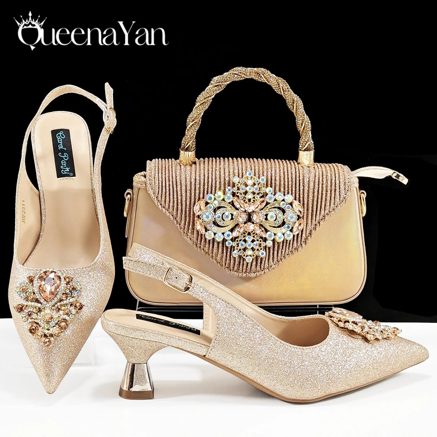 Hochzeitsset Tasche und Schuhe - Kelche24