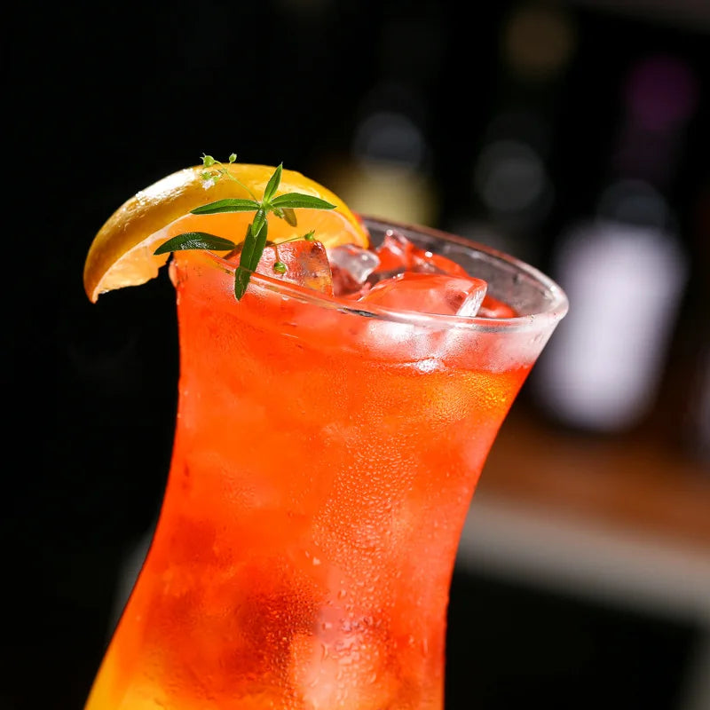420ml Bar Hurricane Cup Juice cup Glass cup tall drink special drink cold drink cocktail cup bead point cup Bar Set - Kelche24