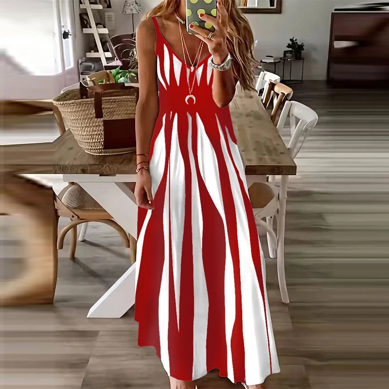 Damen Zebra Kleid - Kelche24