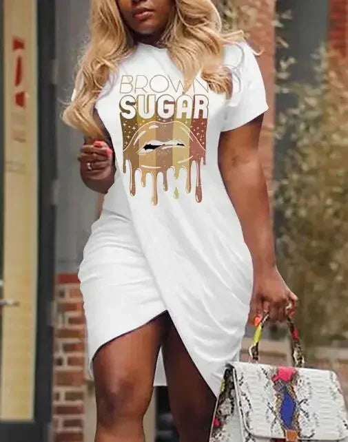 Damen Kurzarm Minikleid mit verschiedene - Kelche24