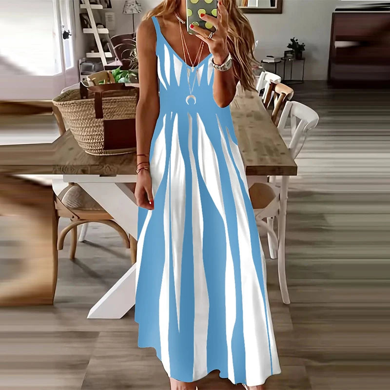 Damen Zebra Kleid - Kelche24