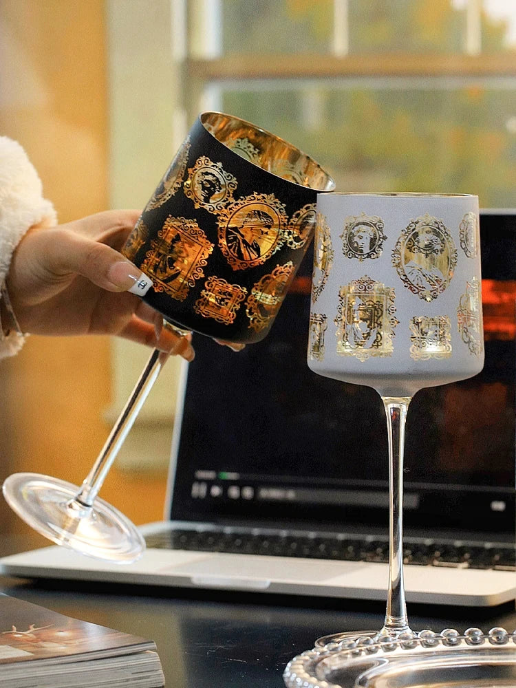 Austria Romantic Red Wine Grape Glass Glass Delicate High-value Wine Glass Champagne Goblet Electroplated Coating - Kelche24