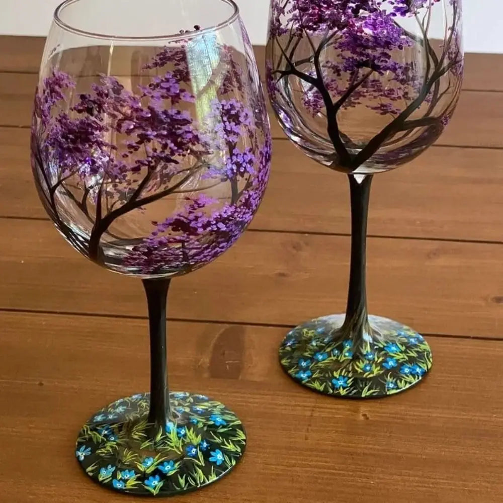 Vier Jahreszeiten Weingläser – Elegante Glasbecher - Kelche24