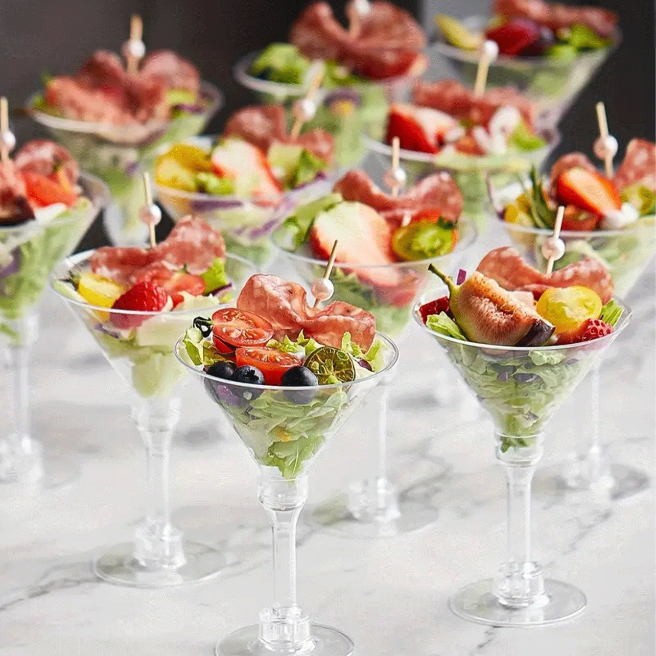 „5/12er Set unzerbrechliche Kristall-Gläser für Champagner & Cocktails