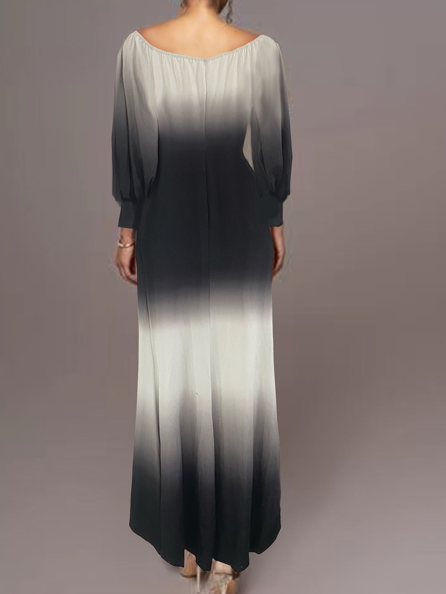 Schulterfreies Maxikleid mit Strass-Taille - Kelche24