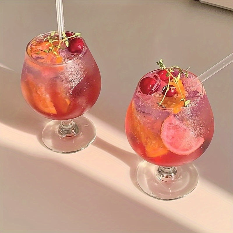 Attraktives Rotweinglas, Kurzfuß-Cocktailglas, Saftglas, Champagner-Weinglas, Weinglas, Brandyschnapsglas - Kelche24