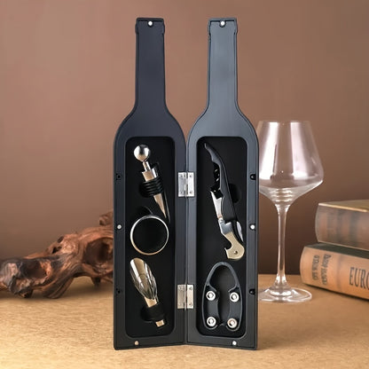 Set aus 5 Edelstahl-Weinöffnern – ideales Geschenk für Männer und Weinliebhaber