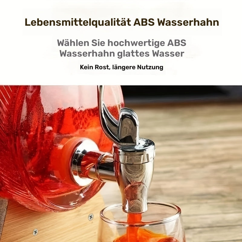 Verdickte Weinglasflasche mit Wasserhahn für den Hausgebrauch, Ginseng-Weinglas 2 Catties, Rotweinflasche, Ausländische Weine, Leere Flasche