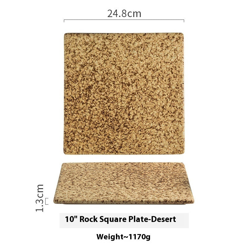 Keramikteller – Kreativer quadratischer Sushi-Teller - Kelche24