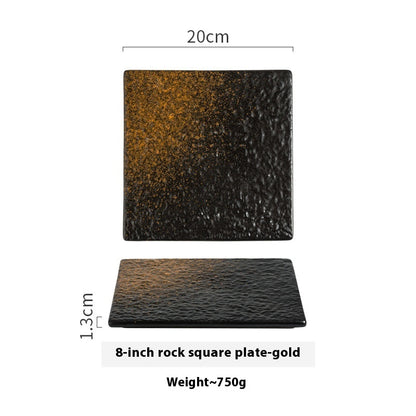 Keramikteller – Kreativer quadratischer Sushi-Teller - Kelche24