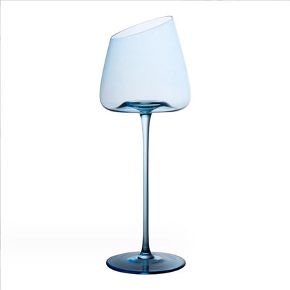 Kleiner blauer Kristallkelch – Rotwein-Glas für Traubenwein - Kelche24