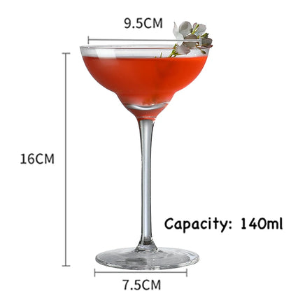 4PCS 130ml Margarita Glasses Cocktail Goblet Glasses Martini Glass Set Of 4 - Kelche24