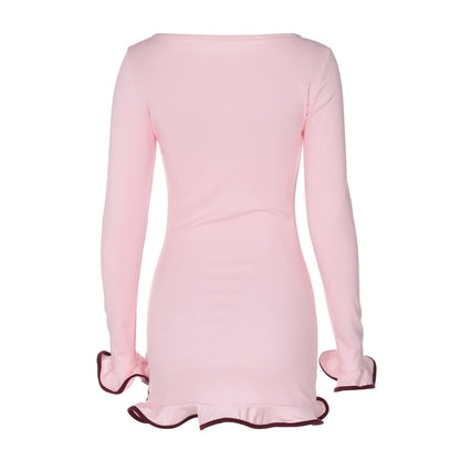 Sexy Wellen Kleid Damen - Kelche24
