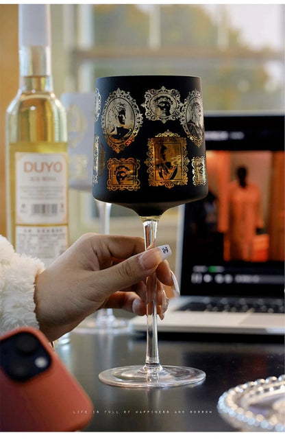 Austria Romantic Red Wine Grape Glass Glass Delicate High-value Wine Glass Champagne Goblet Electroplated Coating - Kelche24