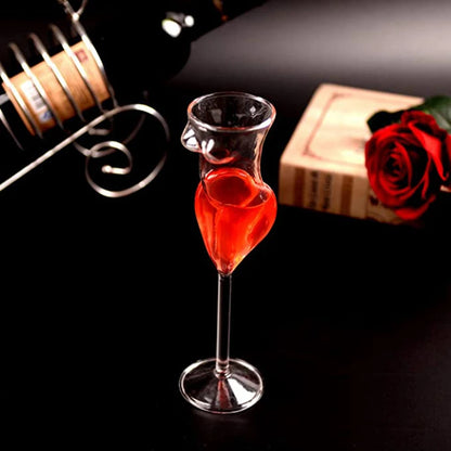 200ml Women Body Shape Red Wine Glass Goblet Party Wine Mug Cocktail Glasses Bar Club Beauty Goblet Glass Naked Girl Cup - Kelche24