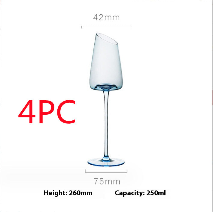 Kleiner blauer Kristallkelch – Rotwein-Glas für Traubenwein - Kelche24