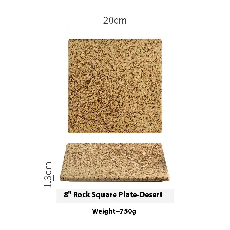 Keramikteller – Kreativer quadratischer Sushi-Teller - Kelche24