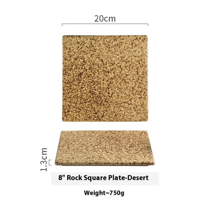 Keramikteller – Kreativer quadratischer Sushi-Teller - Kelche24