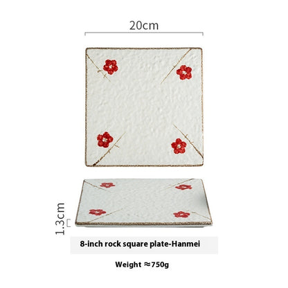 Keramikteller – Kreativer quadratischer Sushi-Teller - Kelche24